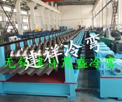 涵洞波纹板成型机