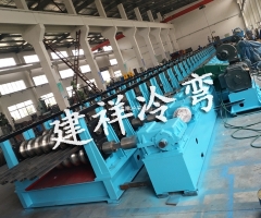 金属波纹整管轧波机