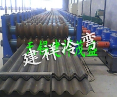 金属波纹整管轧波机