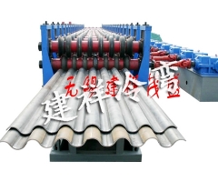 金属波纹整管轧波机