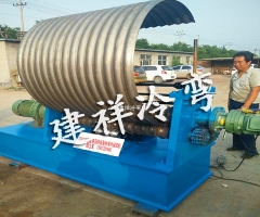 金属波纹整管轧波机