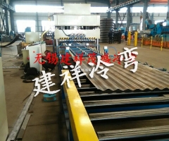 金属波纹整管轧波机