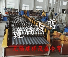 金属波纹整管轧波机