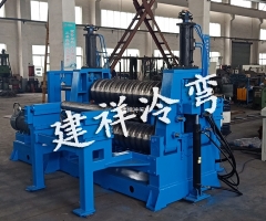 金属波纹整管轧波机