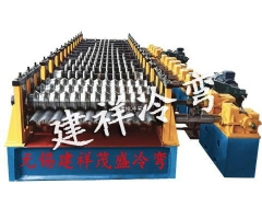 金属波纹整管轧波机