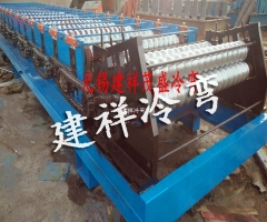 金属波纹整管轧波机