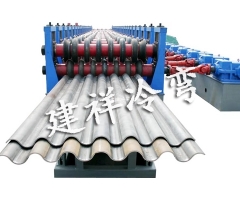 涵洞波纹板成型机