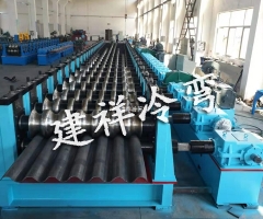 涵洞波纹板成型机