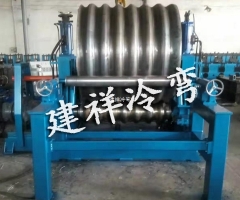 涵洞波纹板整管成型机